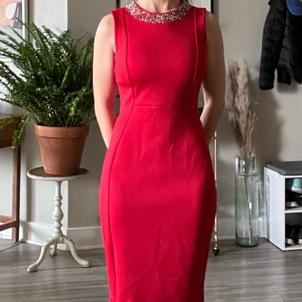Red dress